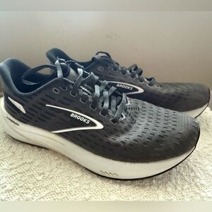 Brooks Hyperion Shoes Men's Size 7 Gunmetal Black White Running Sneakers